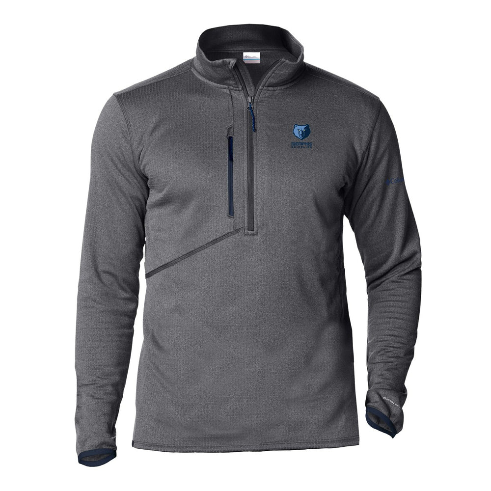 Memphis Grizzlies Park View Fleece Half-Zip Top - Gray on sale