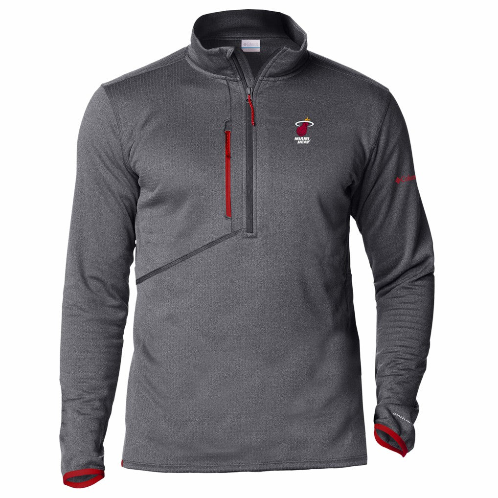 Miami Heat Park View Fleece Half-Zip Top - Red cheap