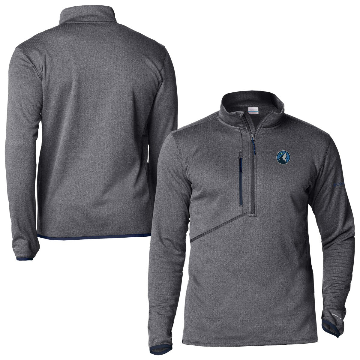 Minnesota Timberwolves Park View Fleece Half-Zip Top - Navy for sale