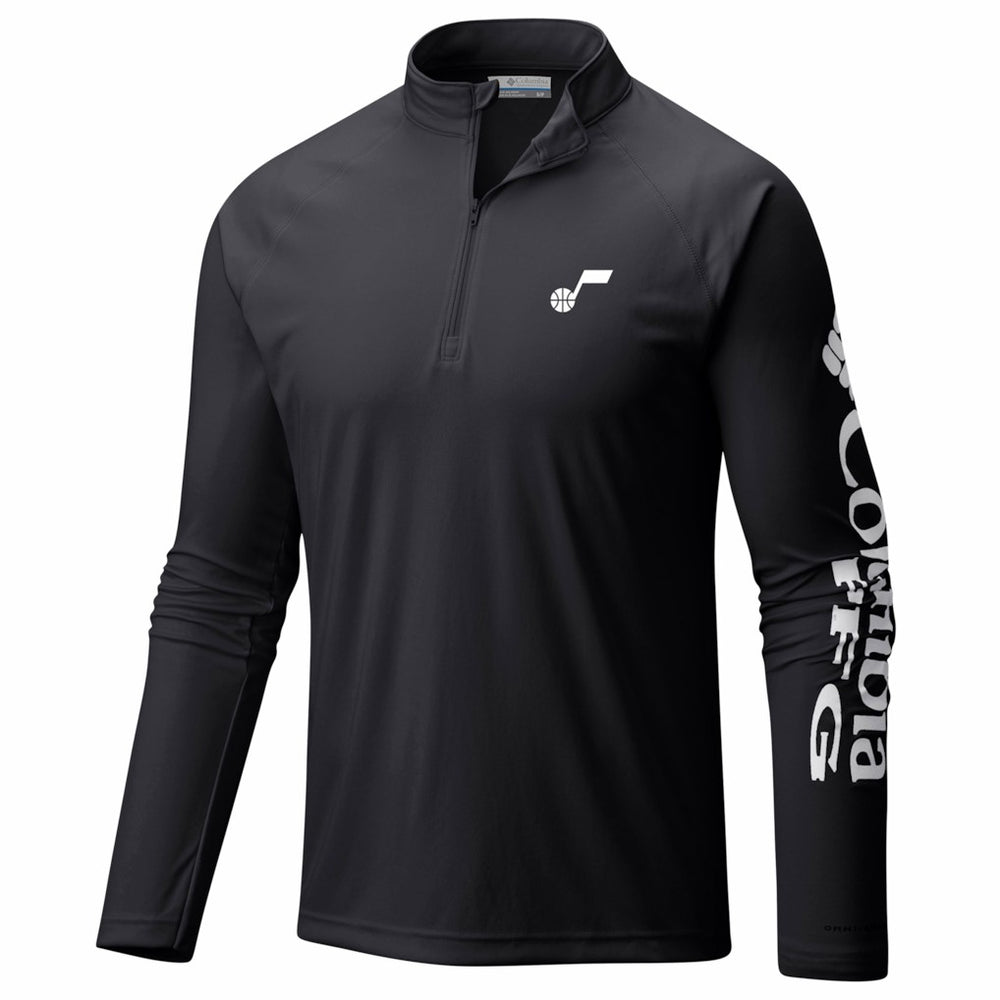 Utah Jazz PFG Terminal Tackle Quarter-Zip Top - Black sale