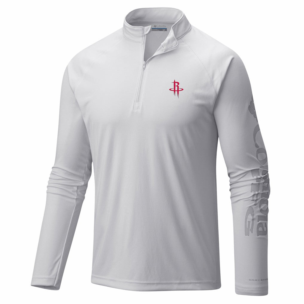 Houston Rockets PFG Terminal Tackle Quarter-Zip Top sale - White online