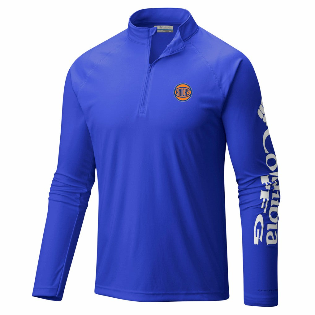 New York Knicks PFG Terminal Tackle Quarter-Zip Top - Blue on sale