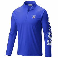 Oklahoma City Thunder PFG Terminal Tackle Quarter-Zip Top - Blue on sale