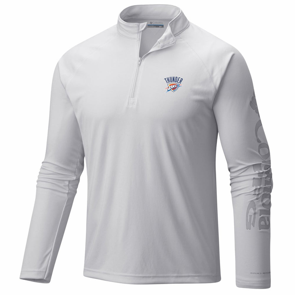 Oklahoma City Thunder PFG Terminal Tackle Quarter-Zip Top - White for sale