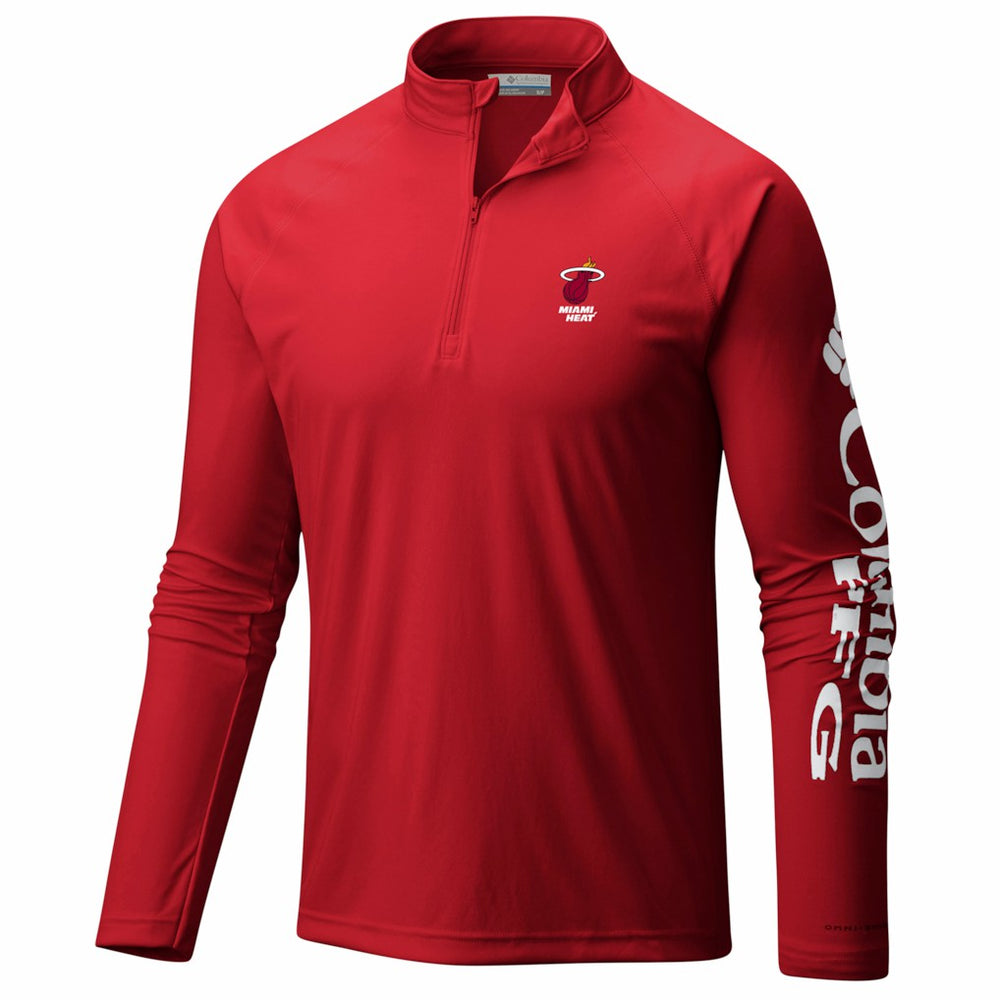 Miami Heat PFG Terminal Tackle Quarter-Zip Top - Red shop