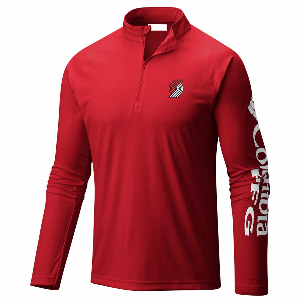 Portland Trail Blazers PFG Terminal Tackle Quarter-Zip Top - Red online