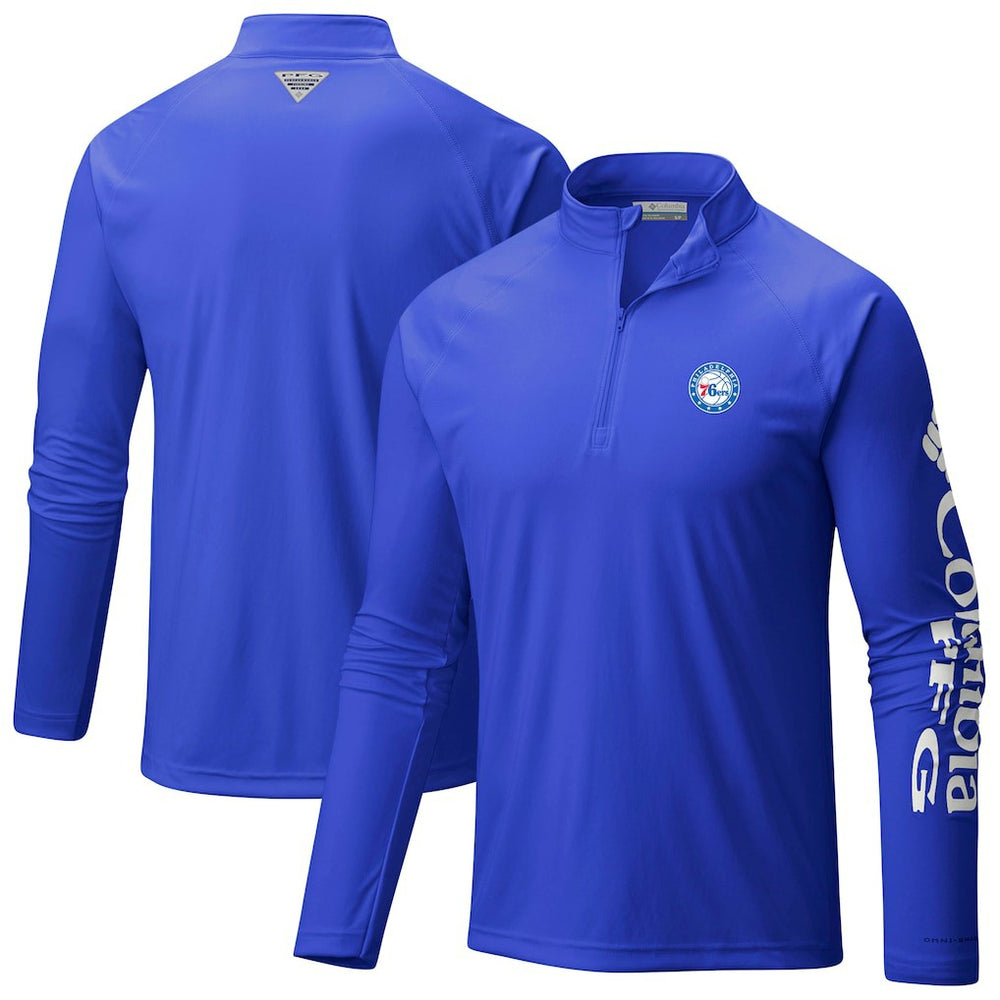 Philadelphia 76ers PFG Terminal Tackle Quarter-Zip Top - Blue cheap