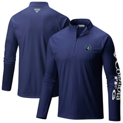 Minnesota Timberwolves PFG Terminal Tackle Quarter-Zip Top - Navy sale