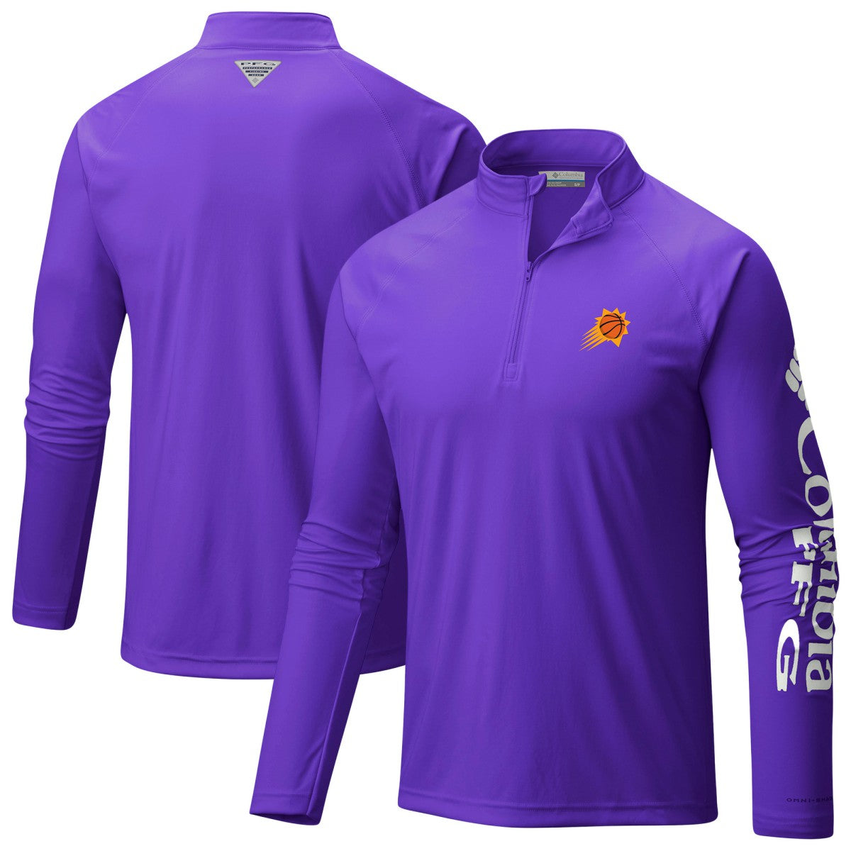 Phoenix Suns PFG Terminal Tackle Quarter-Zip Top - Purple on sale
