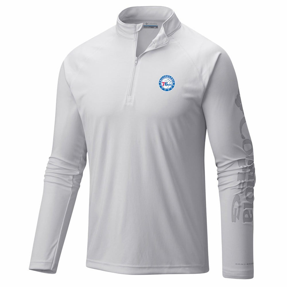 Philadelphia 76ers PFG Terminal Tackle Quarter-Zip Top - White cheap
