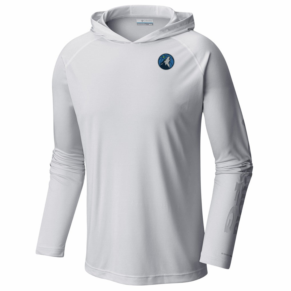Minnesota Timberwolves PFG Super Terminal Tackle Hoodie - White on sale