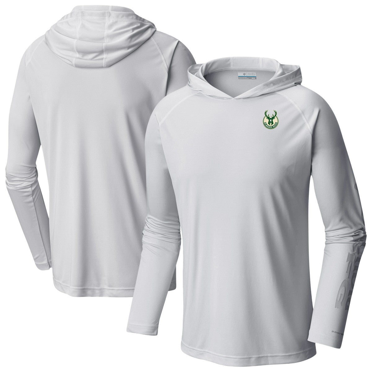 Milwaukee Bucks PFG Super Terminal Tackle Hoodie - White sale