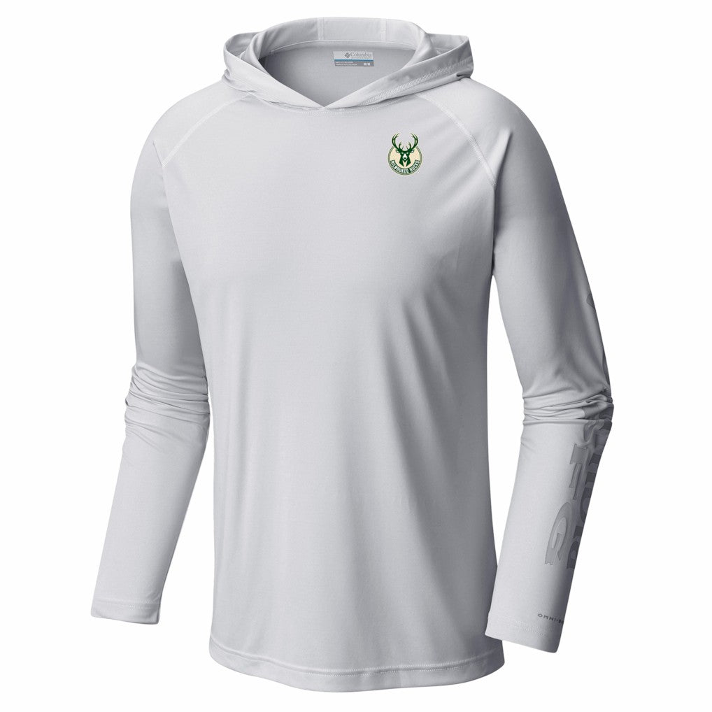 Milwaukee Bucks PFG Super Terminal Tackle Hoodie - White sale