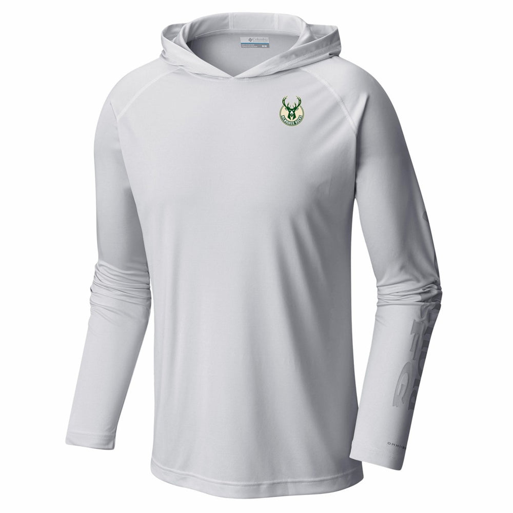Milwaukee Bucks PFG Super Terminal Tackle Hoodie - White sale