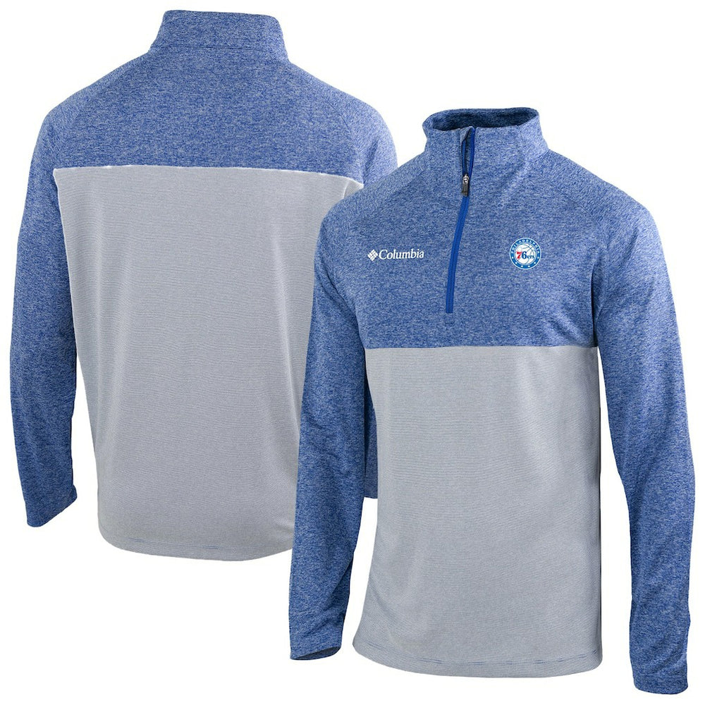 Philadelphia 76ers Omni-Wick Rockin' It Quarter-Zip Top - Blue shop