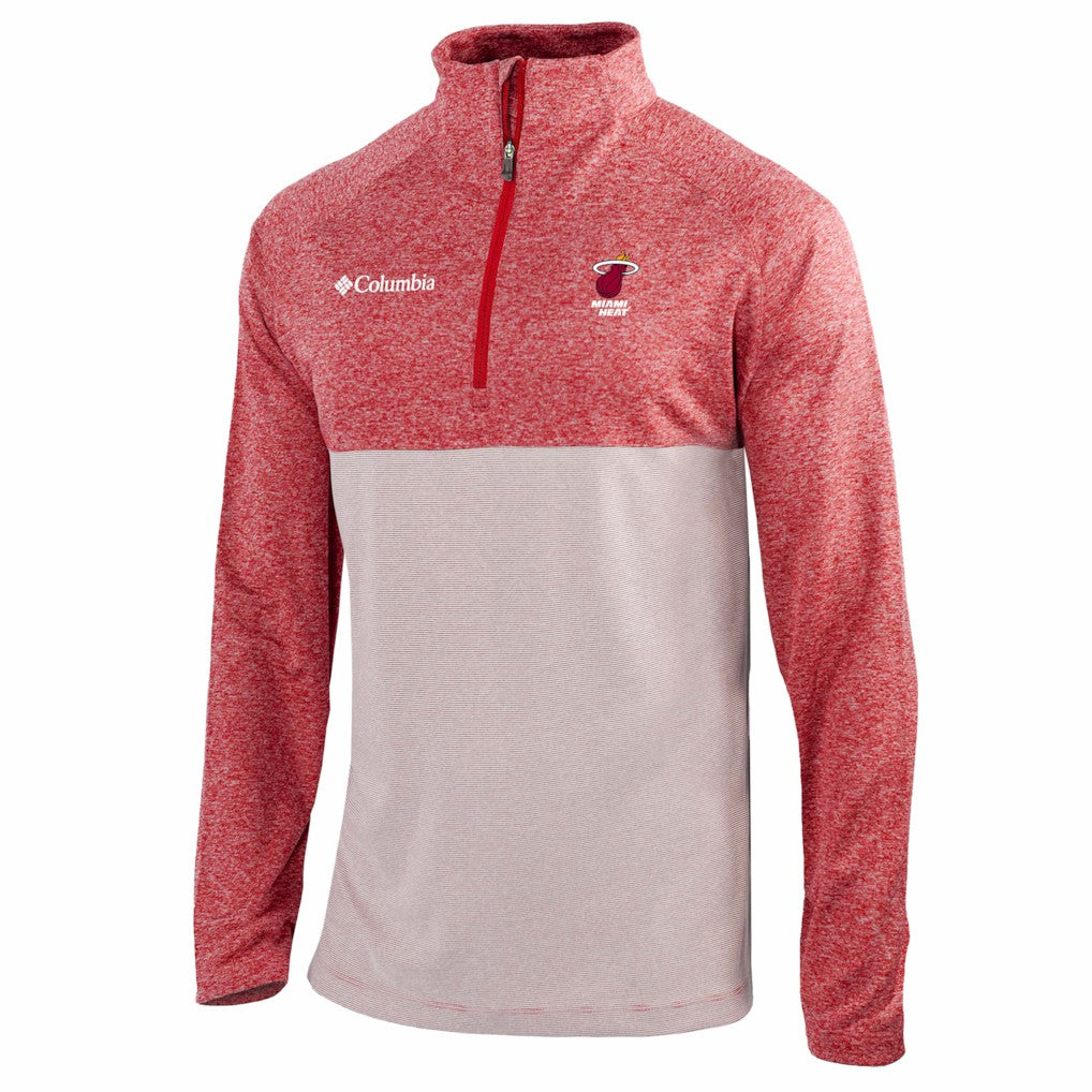 Miami Heat Omni-Wick Rockin' It Quarter-Zip Top - Red on sale