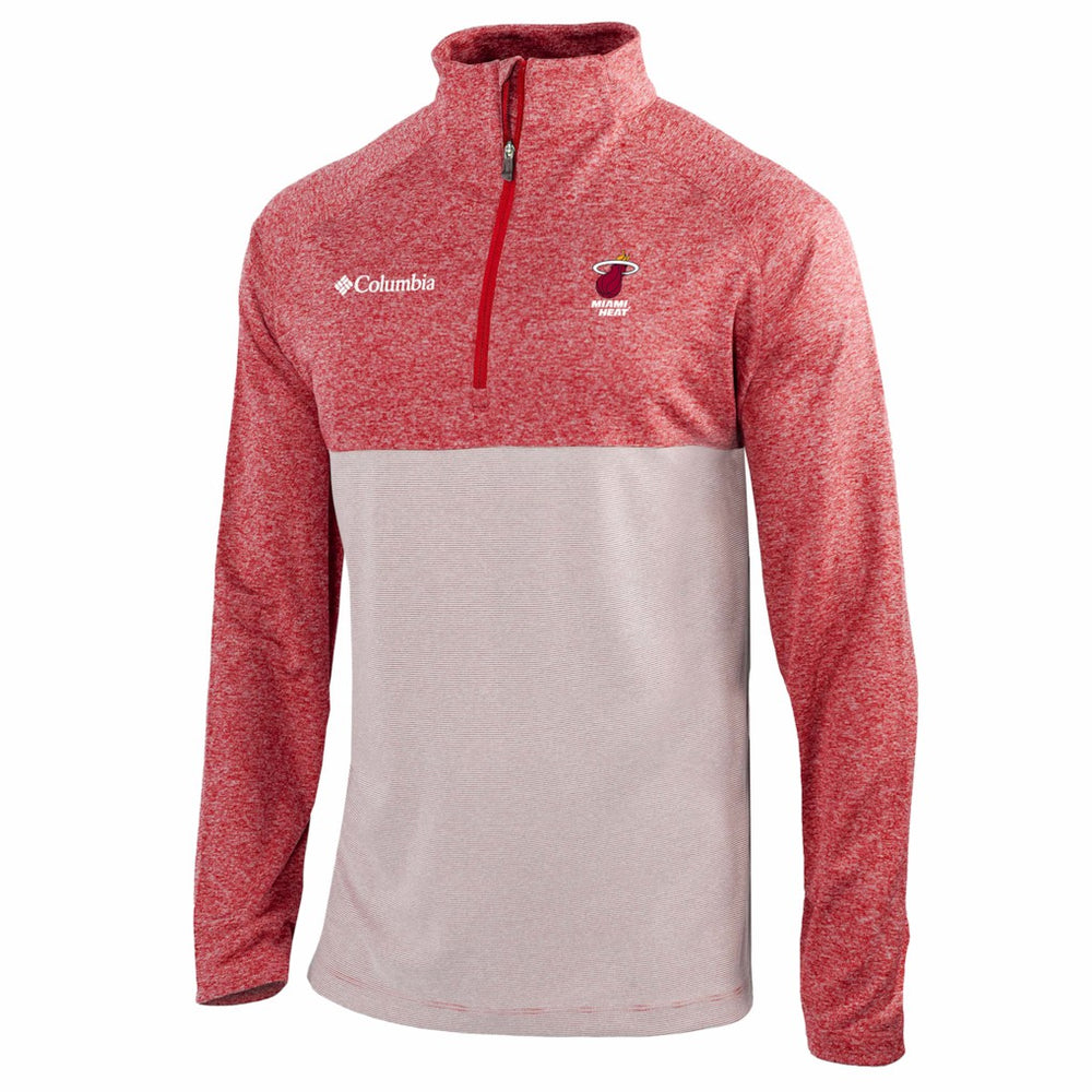 Miami Heat Omni-Wick Rockin' It Quarter-Zip Top - Red on sale