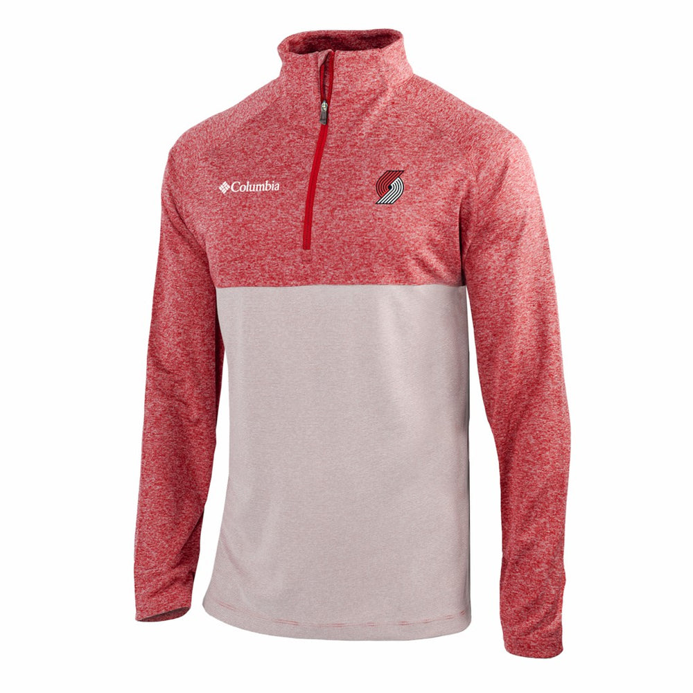 Portland Trail Blazers Omni-Wick Rockin' It Quarter-Zip Top - Red cheap