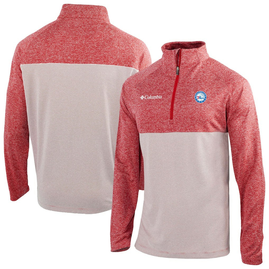 Philadelphia 76ers Omni-Wick Rockin' It Quarter-Zip Top - Red sale