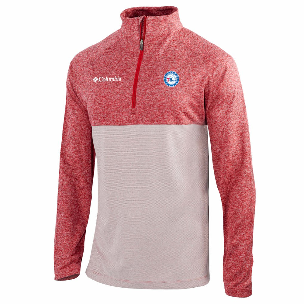 Philadelphia 76ers Omni-Wick Rockin' It Quarter-Zip Top - Red sale