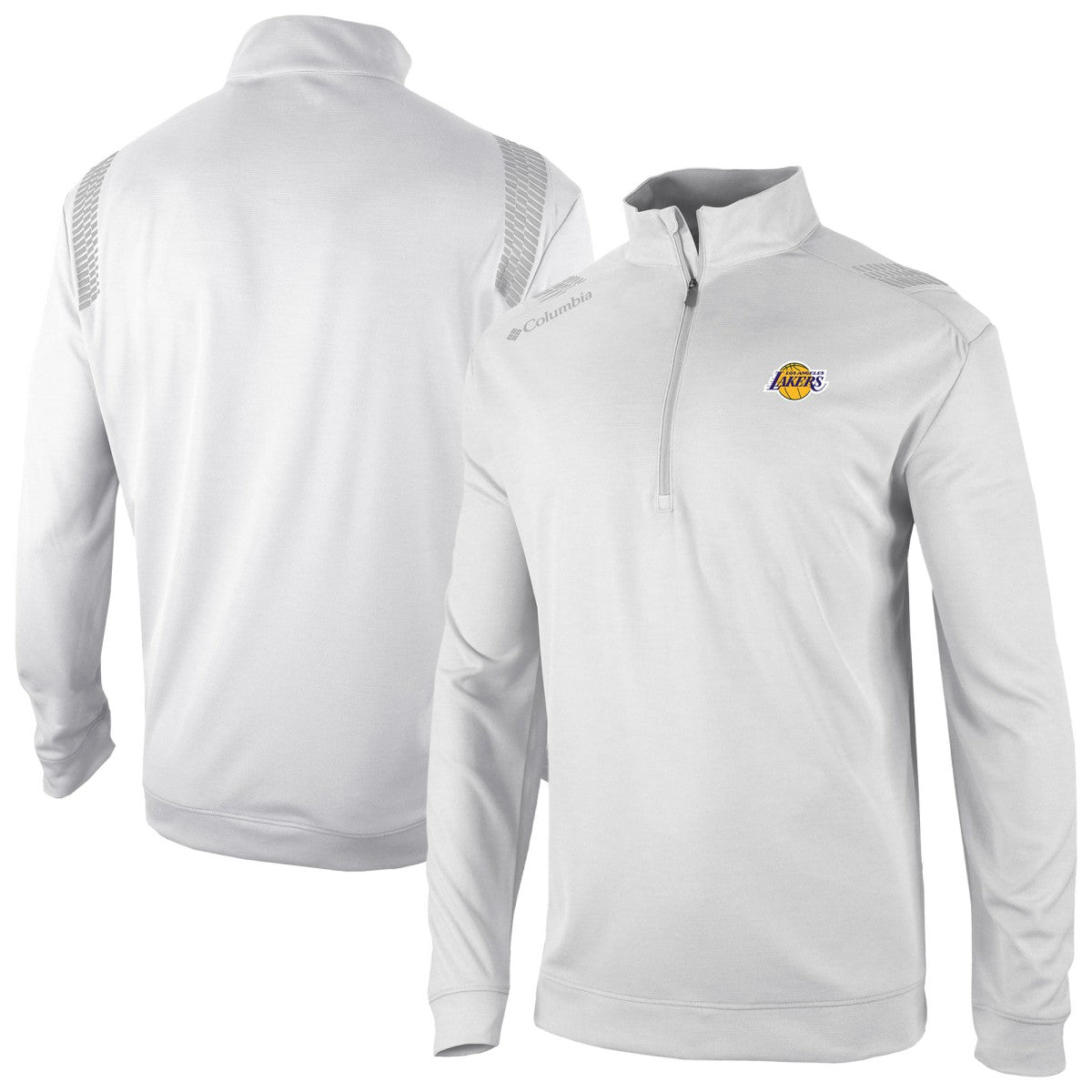 Los Angeles Lakers Oakland Downs Omni-Wick Quarter-Zip Top - White outlet