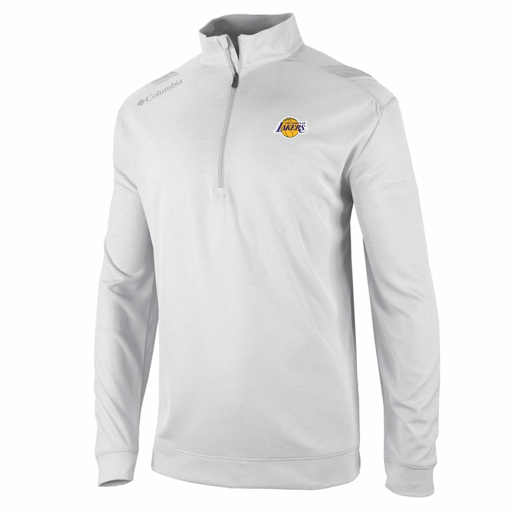 Los Angeles Lakers Oakland Downs Omni-Wick Quarter-Zip Top - White outlet
