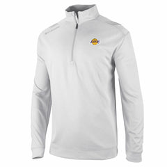 Los Angeles Lakers Oakland Downs Omni-Wick Quarter-Zip Top - White outlet