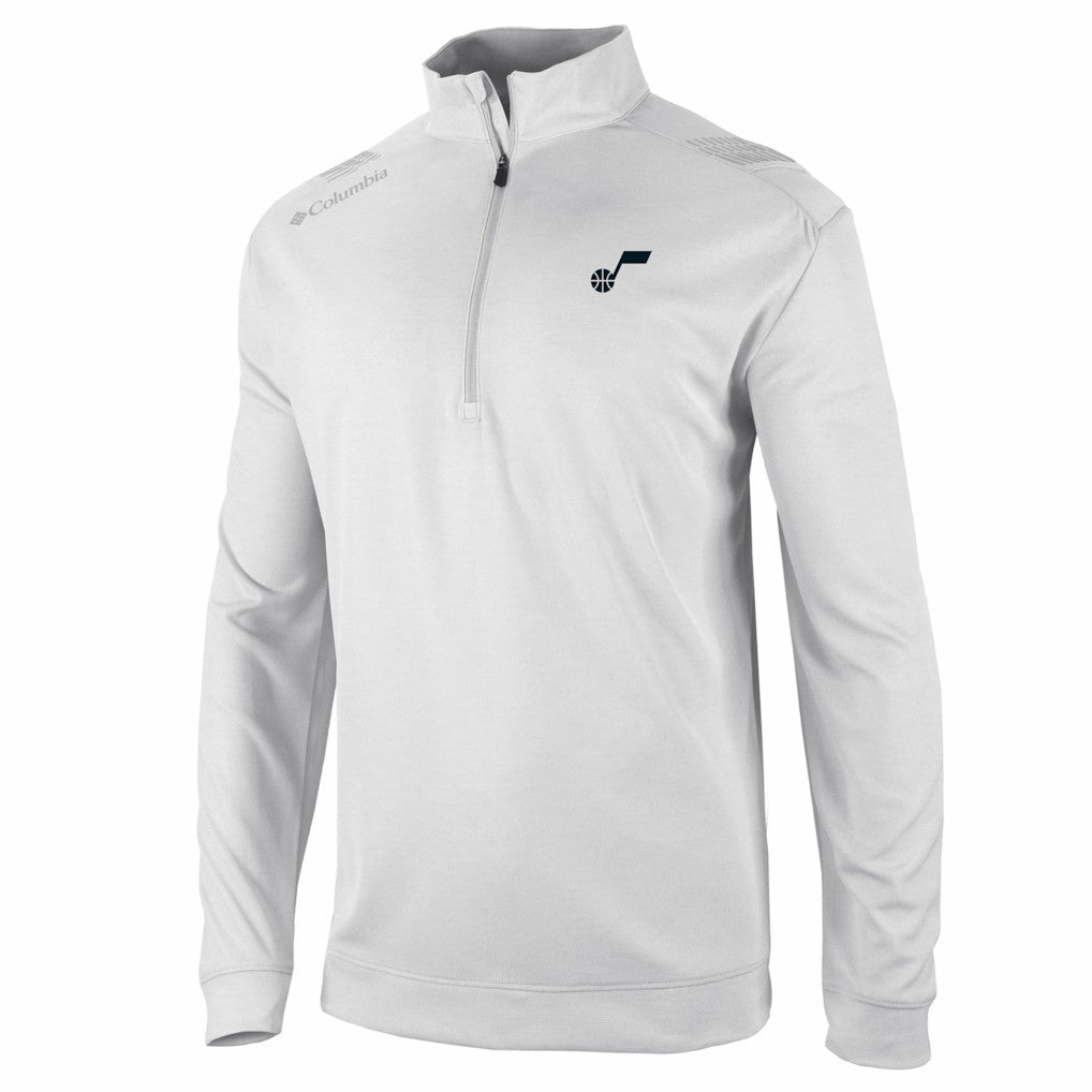 Utah Jazz Oakland Downs Omni-Wick Quarter-Zip Top - White for sale