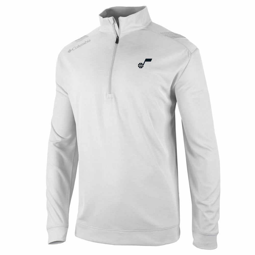 Utah Jazz Oakland Downs Omni-Wick Quarter-Zip Top - White for sale