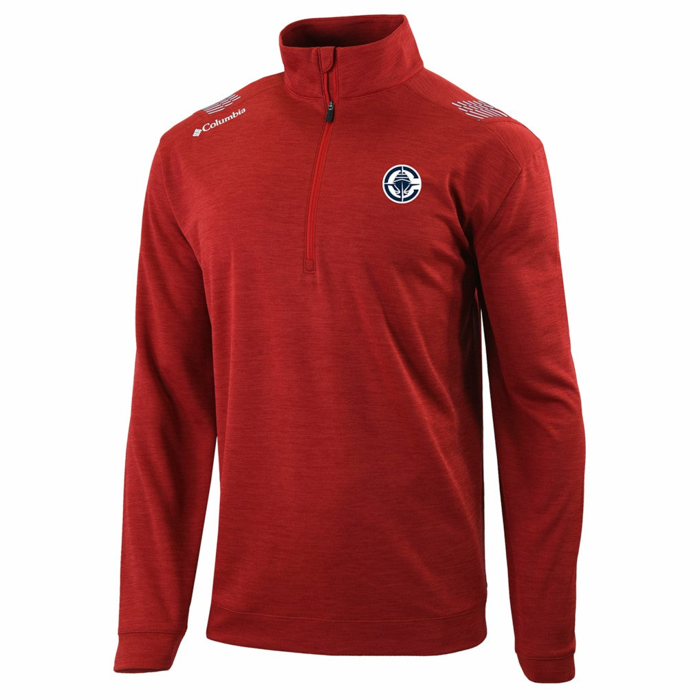 LA Clippers Oakland Downs Omni-Wick Quarter-Zip Top - Red for sale
