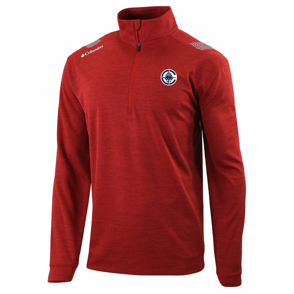 LA Clippers Oakland Downs Omni-Wick Quarter-Zip Top - Red for sale