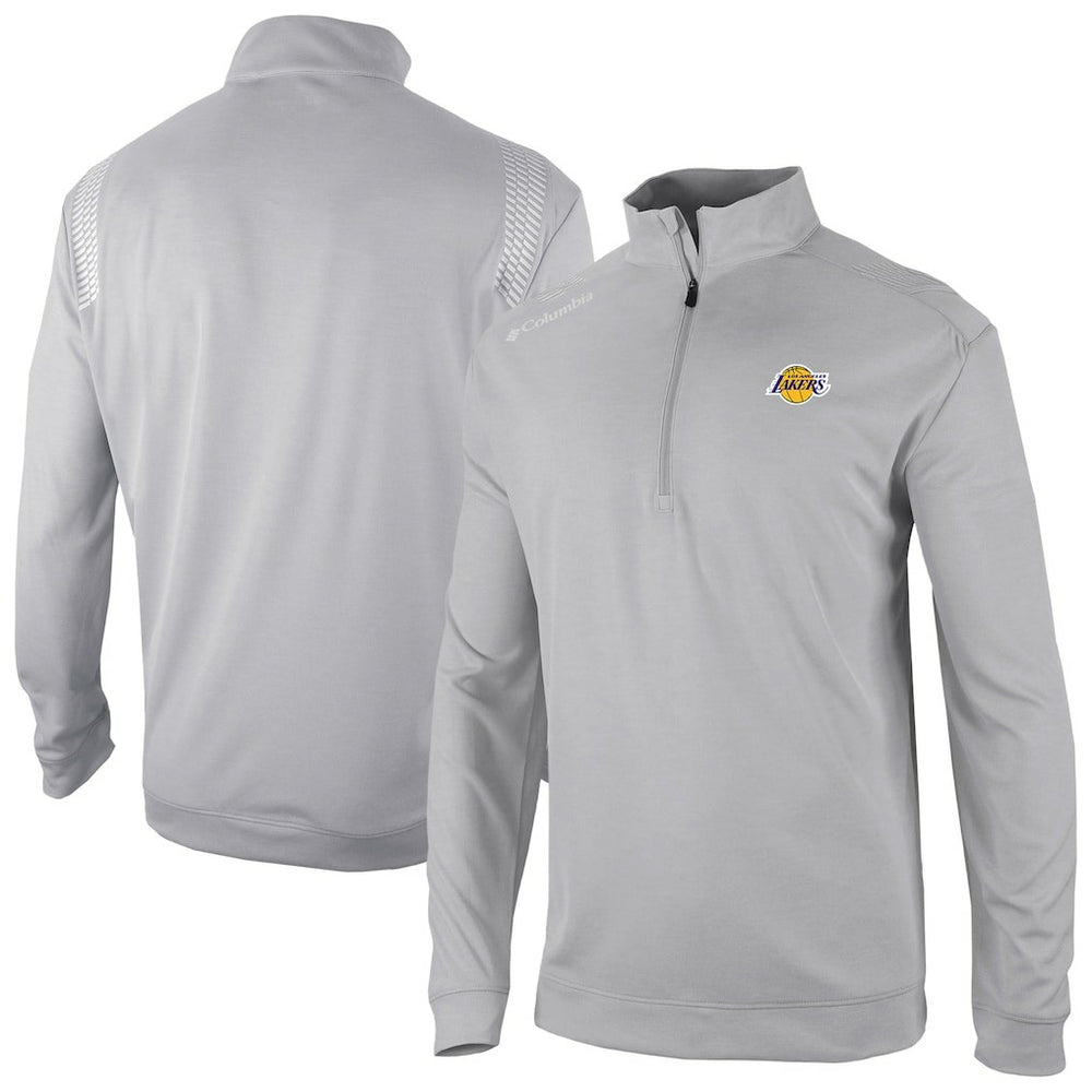 Los Angeles Lakers Oakland Downs Omni-Wick Quarter-Zip Top - Gray outlet