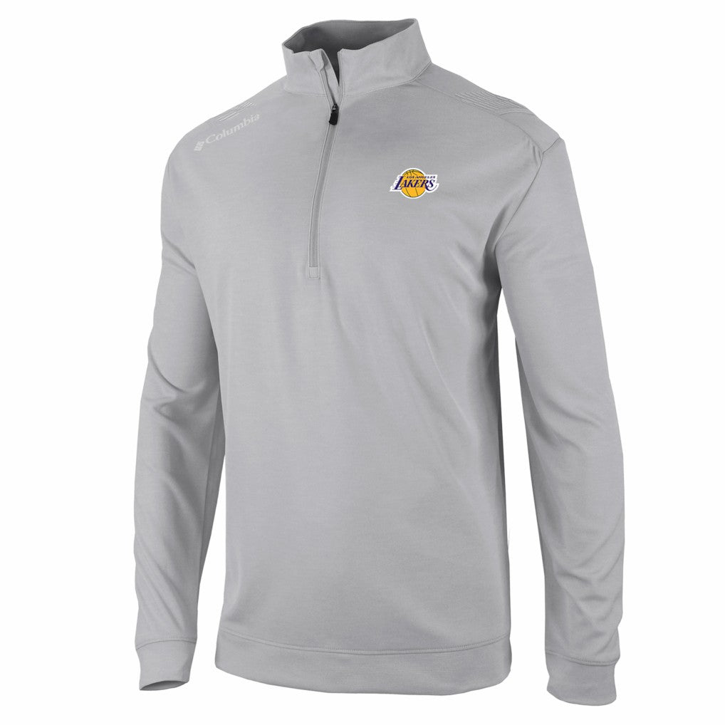 Los Angeles Lakers Oakland Downs Omni-Wick Quarter-Zip Top - Gray outlet