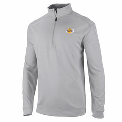 Los Angeles Lakers Oakland Downs Omni-Wick Quarter-Zip Top - Gray outlet