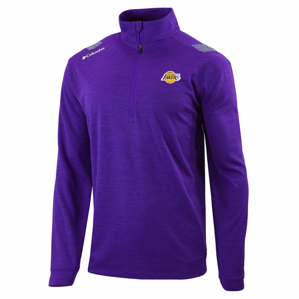 Los Angeles Lakers Oakland Downs Omni-Wick Quarter-Zip Top - Purple outlet