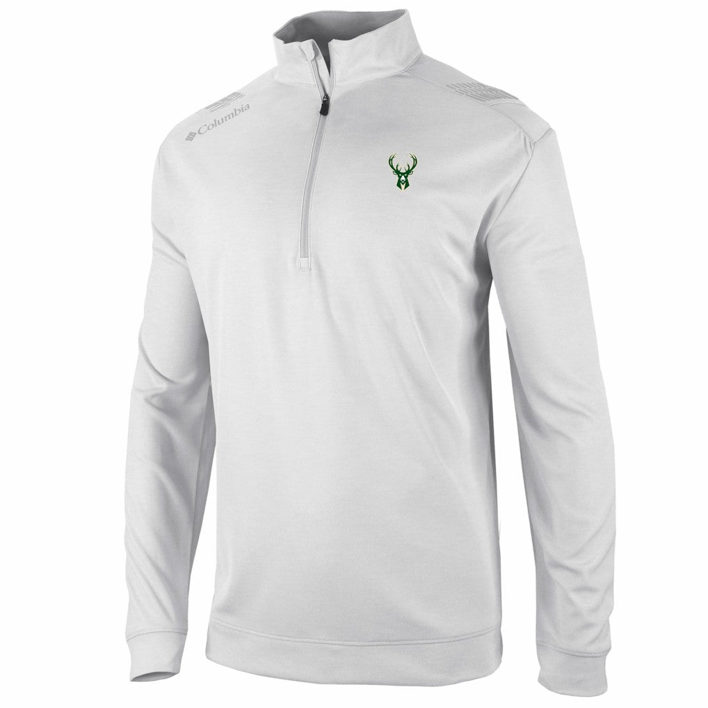Milwaukee Bucks Oakland Downs Omni-Wick Quarter-Zip Top - White discount