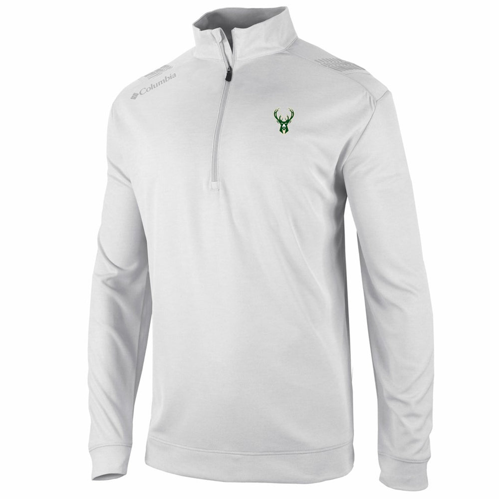 Milwaukee Bucks Oakland Downs Omni-Wick Quarter-Zip Top - White discount