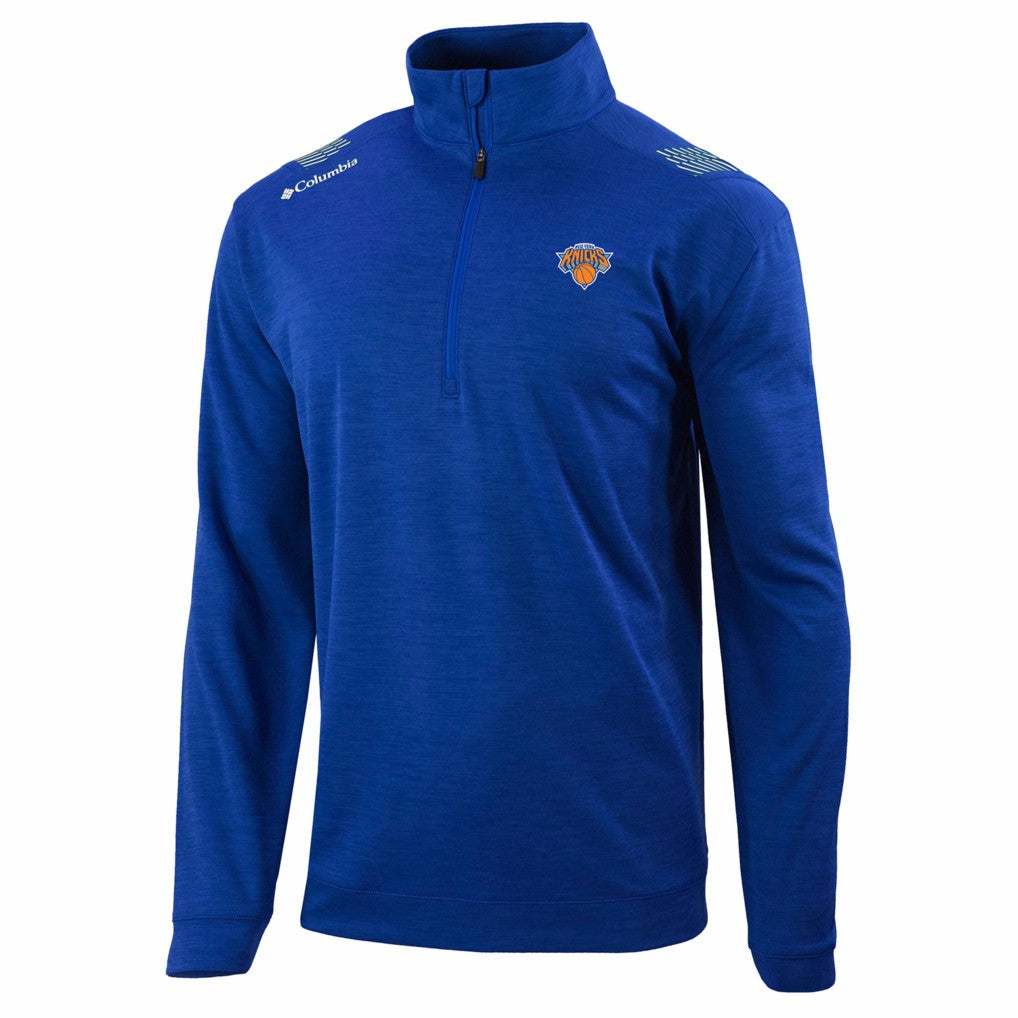 New York Knicks Oakland Downs Omni-Wick Quarter-Zip Top - Blue sale