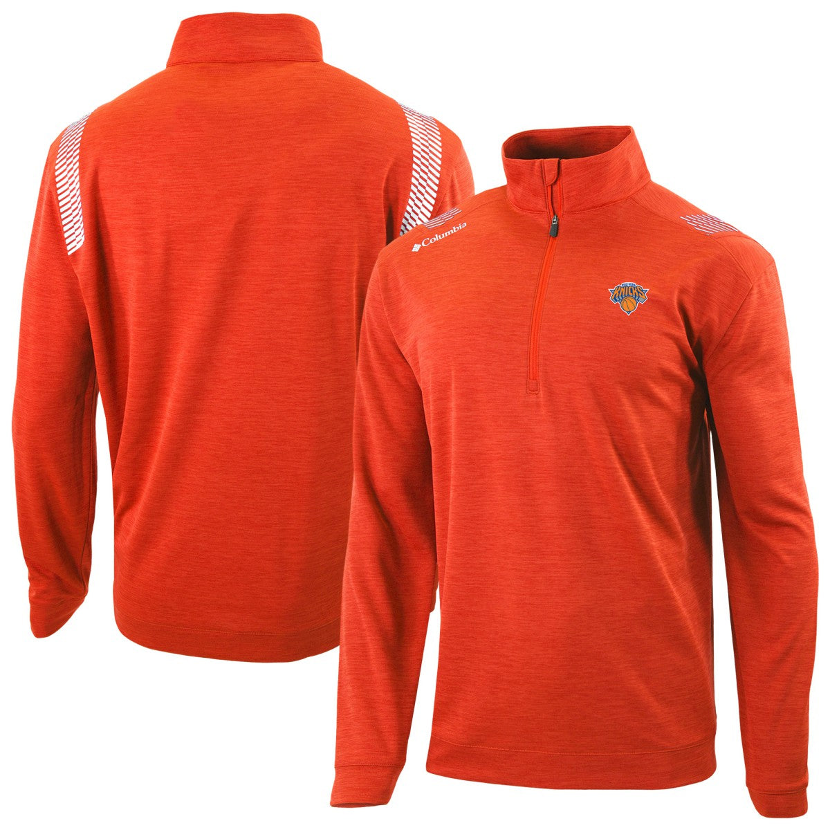 New York Knicks Oakland Downs Omni-Wick Quarter-Zip Top - Orange cheap