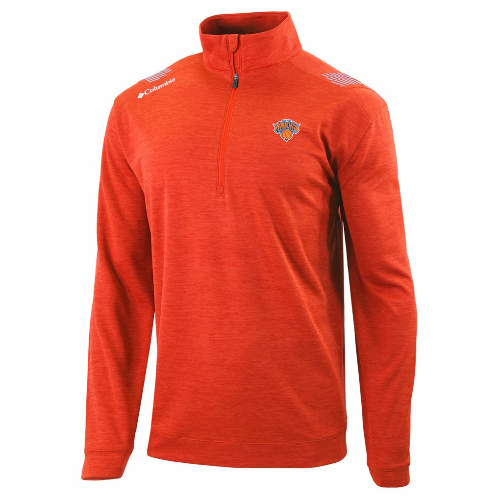 New York Knicks Oakland Downs Omni-Wick Quarter-Zip Top - Orange cheap