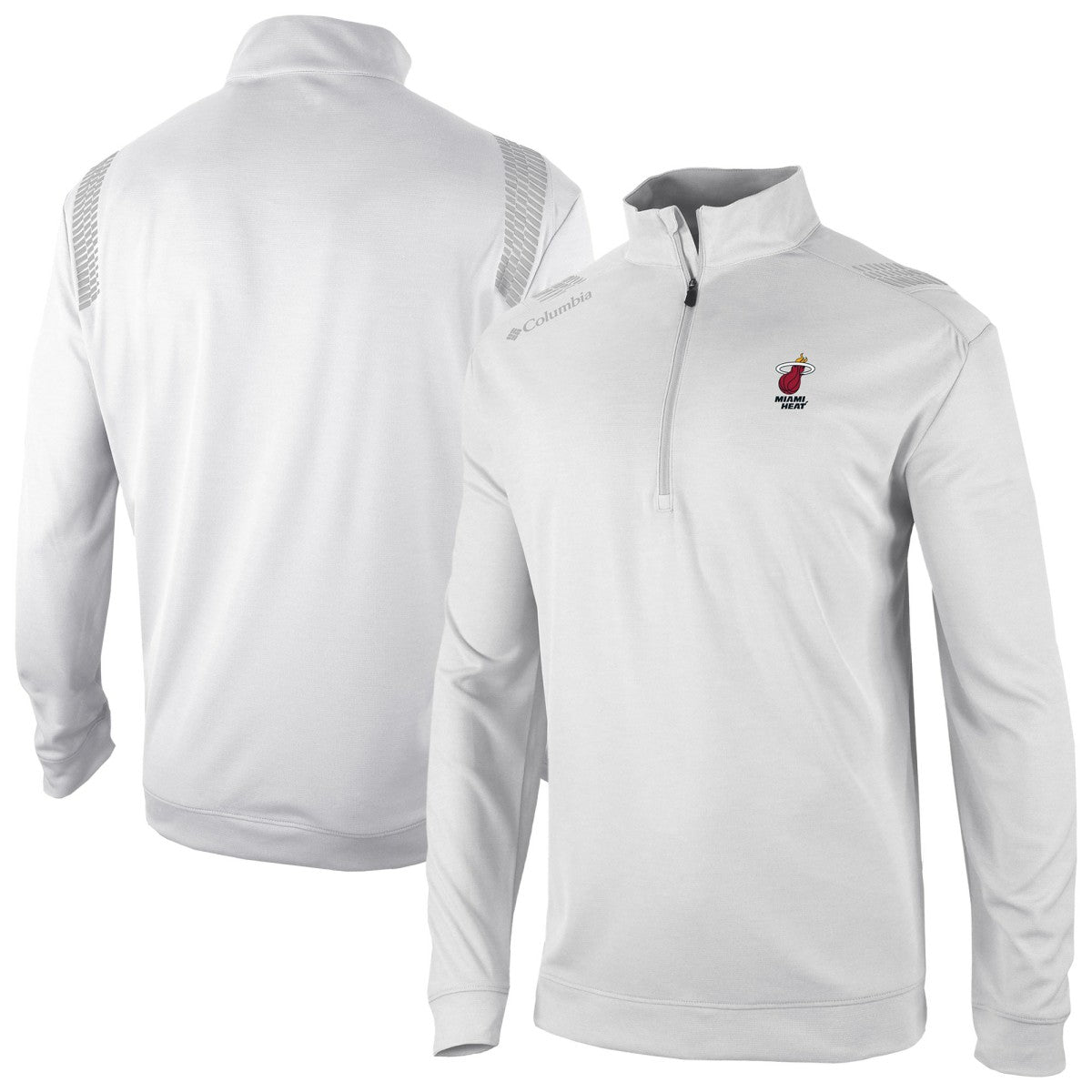 Miami Heat Oakland Downs Omni-Wick Quarter-Zip Top - White discount