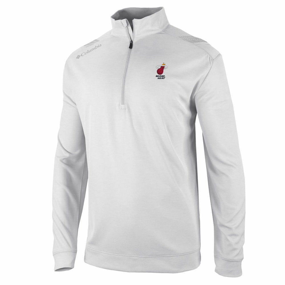 Miami Heat Oakland Downs Omni-Wick Quarter-Zip Top - White discount