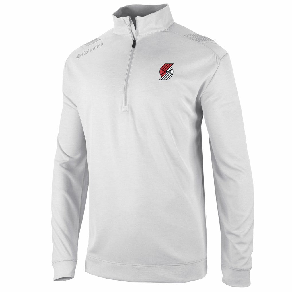 Portland Trail Blazers Oakland Downs Omni-Wick Quarter-Zip Top - White cheap