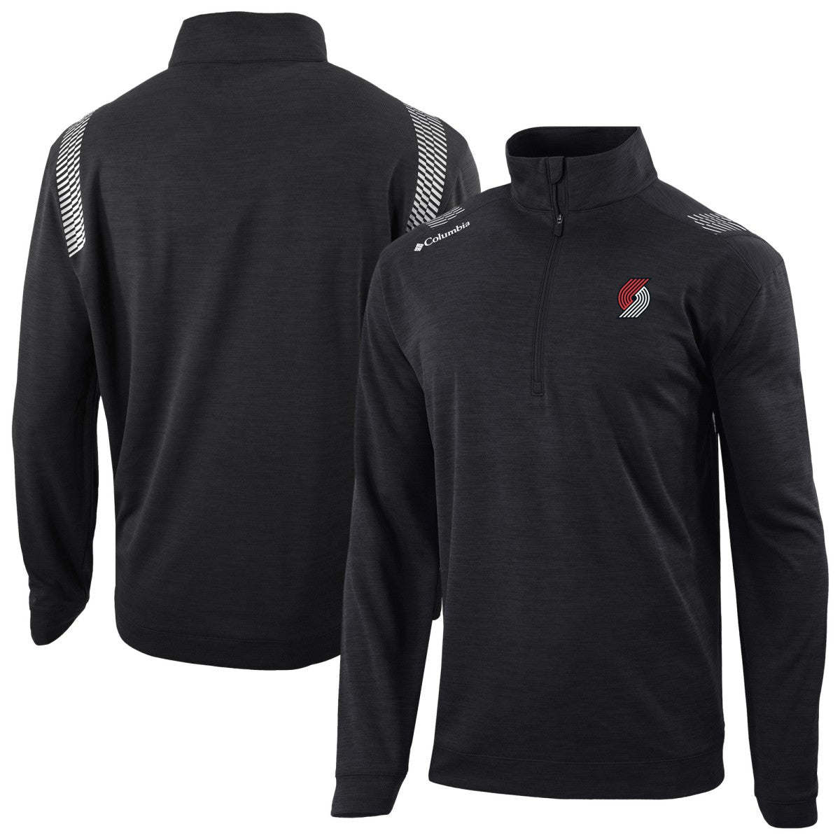 Portland Trail Blazers Oakland Downs Omni-Wick Quarter-Zip Top - Black cheap