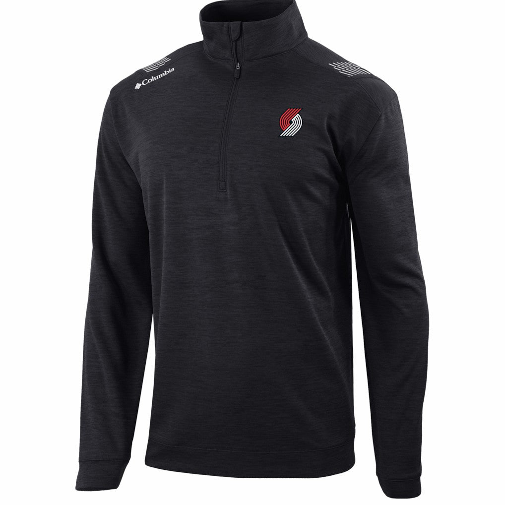 Portland Trail Blazers Oakland Downs Omni-Wick Quarter-Zip Top - Black cheap