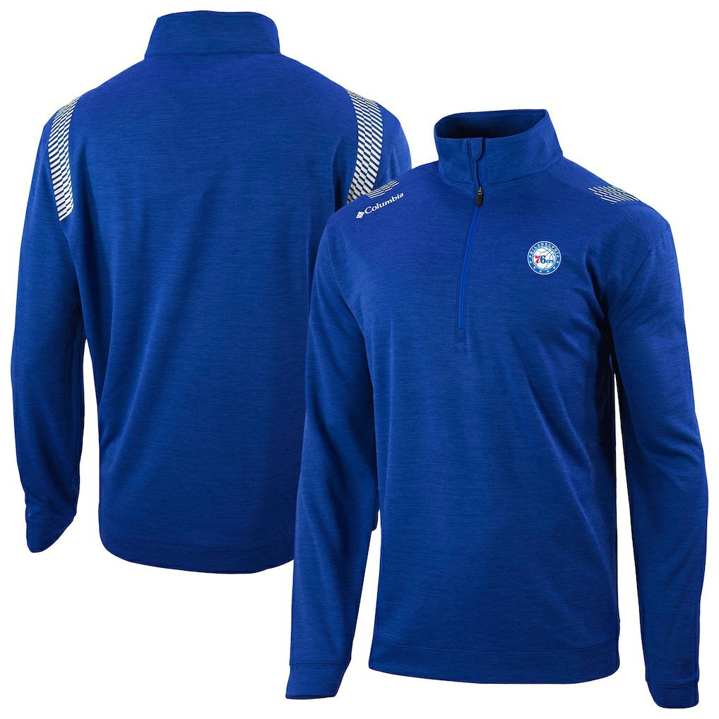Philadelphia 76ers Oakland Downs Omni-Wick Quarter-Zip Top - Blue cheap