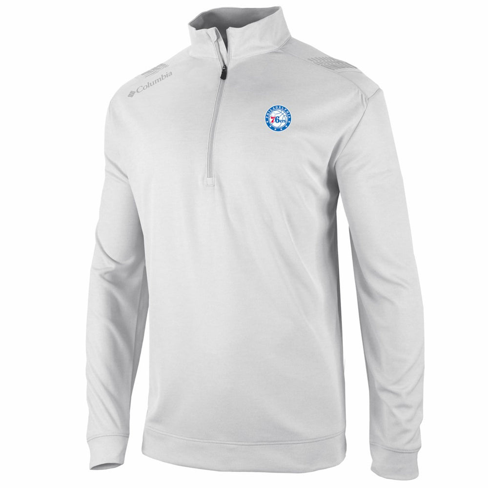 Philadelphia 76ers Oakland Downs Omni-Wick Quarter-Zip Top - White shop