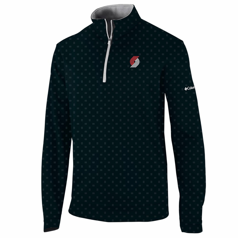 Portland Trail Blazers Wickham Hills Omni-Wick Quarter-Zip Jacket - Black shop