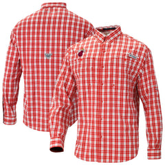 Miami Heat Super Tamiami Omni-Shade Long Sleeve Button-Down Shirt - Red sale