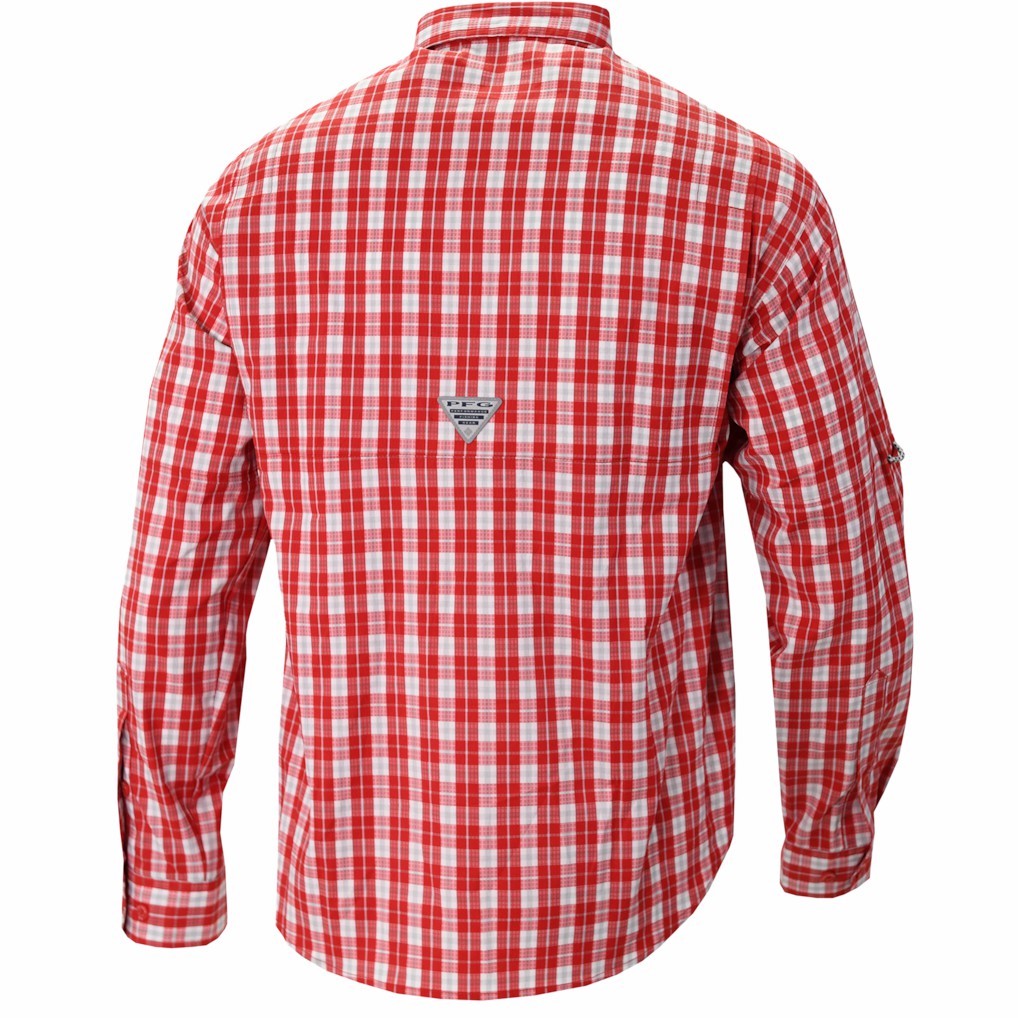 Miami Heat Super Tamiami Omni-Shade Long Sleeve Button-Down Shirt - Red sale